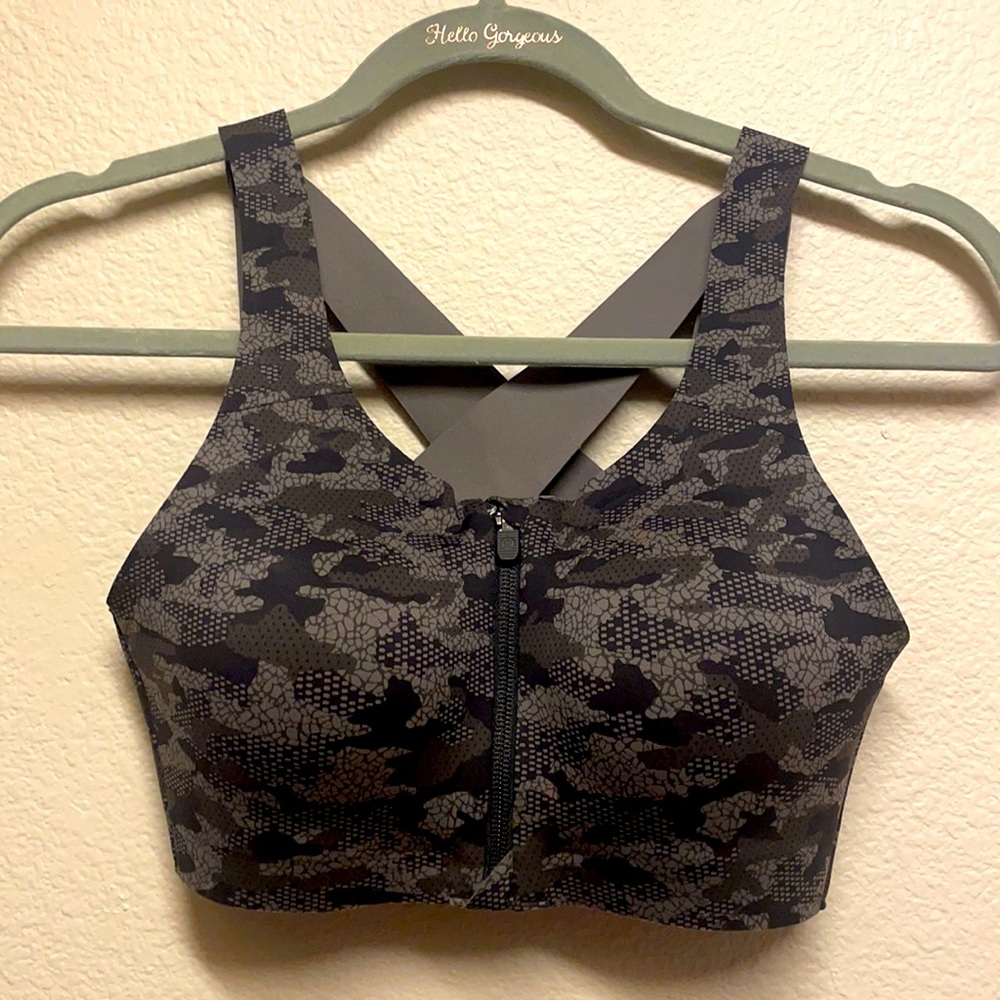 NWT LULU ENLITE BRA ZIP FRONT HIGH SUPPORT 34B